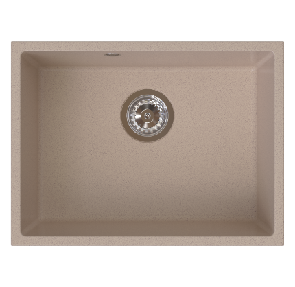 Stampo - Single under-counter bowl granite sink 40/54 cm, sand